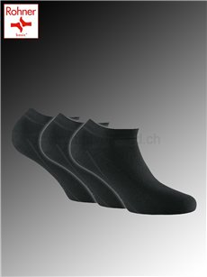 Sneaker Bamboo chaussettes courtes Rohner - 009 noir