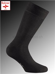 WOOL/COTTON chaussettes unisexes Rohner - 009 noir