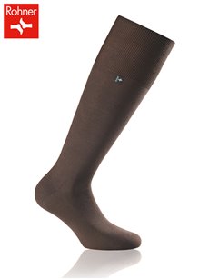 SAN REMO chaussettes mi-bas Rohner pour hommes - 047 brun