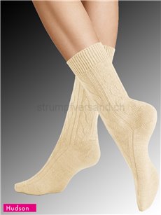 WINTER PLAIT chaussettes pour femme de Hudson - 738 biber mel.