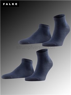 HAPPY 2-PACK chaussettes courtes de Falke - 6375 dark navy