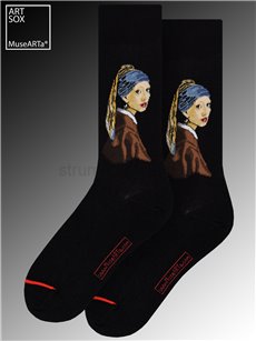 Chaussettes MuseARTa - "La Jeune Fille à la perle" de Johannes Vermeer