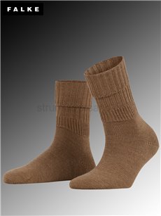 STRIGGINGS RIB chaussettes femmes de Falke - 5410 nutmeg mel.