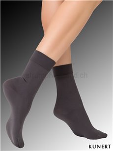 SENSUAL COTTON chaussettes en coton Kunert - 814 anthracite