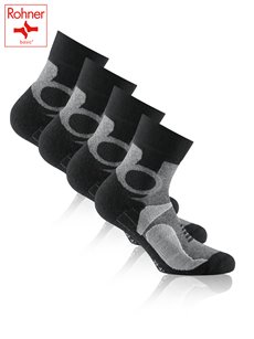 TREKKING QUARTER chaussettes de randonnée de Rohner Basic - 076 gris