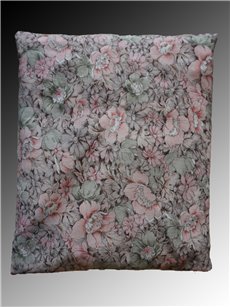 Coussin noyau de cerises - rose-vert