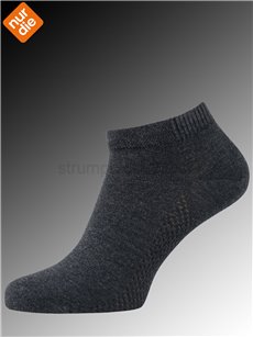 BAMBUS chaussettes de sneakers pour hommes de Nur Die - 926 anthrazitmel.