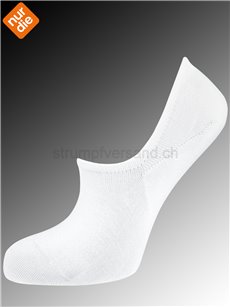 BAMBUS chaussettes sneaker protège-pieds femme de Nur Die - 920 blanc