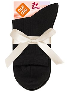 MODAL SOCKEN chaussettes courtes pour femmes de NUR DIE - 940 noir