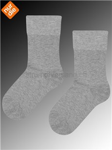 BIO-BAUMWOLLE chaussettes pour femmes de Nur Die - 354 hellgraumel.