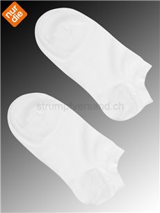 BIO BAUMWOLLE chaussettes sneaker de Nur Die - 920 blanc