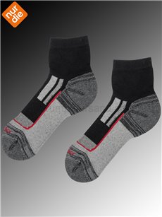 OUTDOOR KURZSOCKEN chaussette de travail de Nur Die - 995 schwarz-rot
