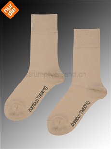 BAMBUS THERMO chaussettes pour femmes de Nur Die - 586 beigegrau