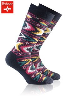 NATIVE JUNIOR chaussettes de ski Rohner pour enfants - 010 marine