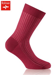 AVIGNON chaussettes Rohner - 080 weinrot-rosa