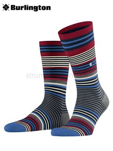 STRIPE chaussettes de Burlington - 6120 marine