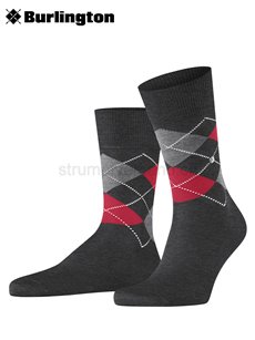 MANCHESTER chaussette de Burlington - 3096 anthracite mel.