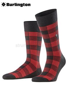 BUFFALO CHECK chaussettes de Burlington - 3000 noir