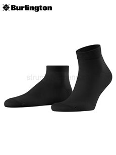 PALACE STREET chaussette courte de Burlington - 3000 noir