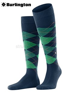 PRESTON chaussettes au genou de Burlington - 6187 navy