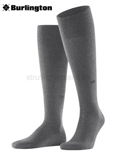 LEEDS chaussettes de Burlington - 3070 dark grey mel.