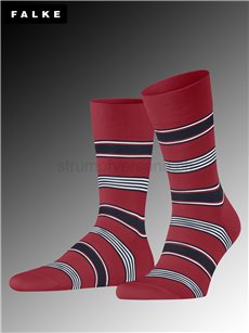 MARINA STRIPE chaussette pour hommes de Falke - 8228 scarlet